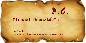 Michael Oresztész névjegykártya